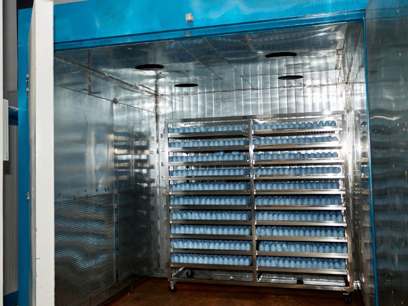 الإنتاج الضخم لإسفنجات المكياج البيضاوية الشكل المريحة المثالية لمزج الأساس بسلاسة.