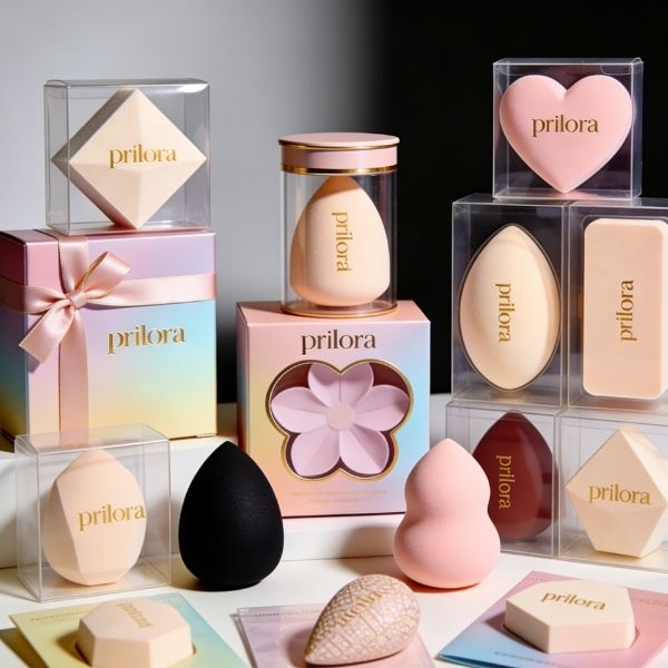 تغليف إسفنج المكياج عبوة إسفنجة المكياج